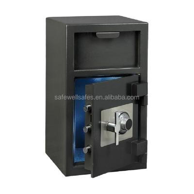 China Rotary Hopper Deposit Drop Safes Deposit Safe With Safe Box Lock DS271414C for sale