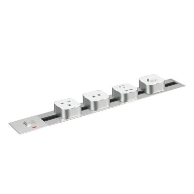 China With New USB Ports Wall Track Wall Mounted Electric Mobile Socket,Office Home Office Conference Mobile Socket,Mobile Kitchen Wall Socket for sale