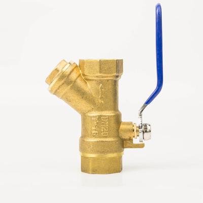 China Cheap Wholesale High Quality General Manufacturer Professional Filter Valve Gold Brass Ball Valve, Temperature Ball Valve for sale