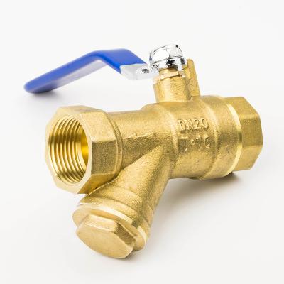 China 2022 General Manufacturing Plant Various Water Filter Female Valve Gold Brass Ball Valve Manufacturer for sale