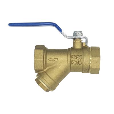 China General Hot Selling Cheap Custom Heat Resistant Filter Valve Forged Brass Gold Ball Valve Supplier for sale