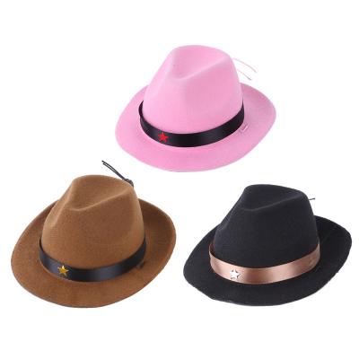 China Factory Direct Sale New Sustainable Pet Cowboy Hat Dog Pentagram Play Cool Cowboy Hat Cat Headgear for sale