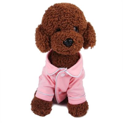 China Sustainable Hot Selling Pet Pajamas Dog Home Clothes Small Dog Knitted Clothes Summer Clothes for sale