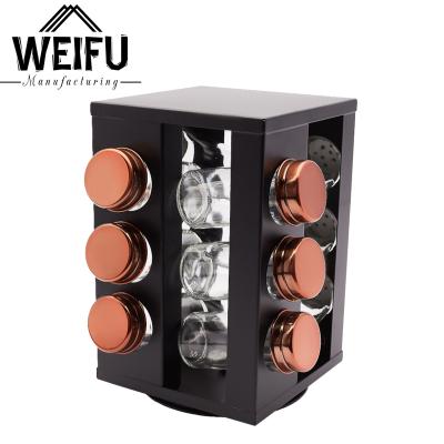 China Rotating Spice Rack Workable Black for sale