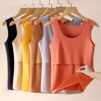 China Wireless Lactation Vest Top Radiation Protection Women Tank Wear Maternity Care Tops Pregnant Sleeveless Nursing Clothes for sale