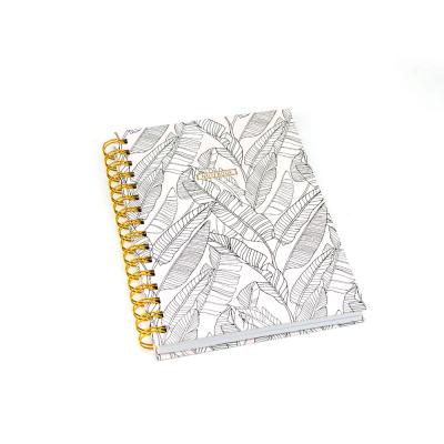 China Customized Hardcover Cardboard Cover Hard Wire-O Spiral Journal for sale