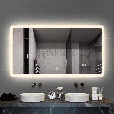 China Modern Smart led mirror bathroom led light up bathroom mirror with frameless intelligent mirror factory price for sale