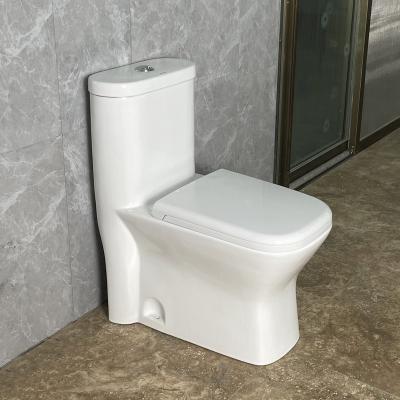 China Dual-Flush Big promotion sell stocklot cheap one piece WC real estate engineer project bathroom low price ceramic toilet for sale