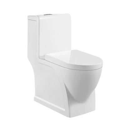 China Dual-Flush Sanitary big size ceramic closet tool classical design floor mounted Strap Ptrap one piece toilet wc for bathroom for sale