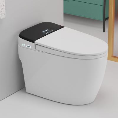 China Dual-Flush Floor Mounted Multiple Function Automatic Flush Intelligent Wc Sanitary Sensor Self Open Ceramic Smart Toilet for sale