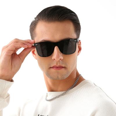 China Fashion Sunglasses Fashion Flat Top Lens Sunglasses TR90 Retro Shades Polarized Sunglasses for Men Women 1016 for sale