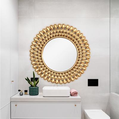 China Diameter 910mm Transitional Series Shape Large Wall Hanging Mirror Home Decorative Sturdy Dressing Mirrors Large for sale