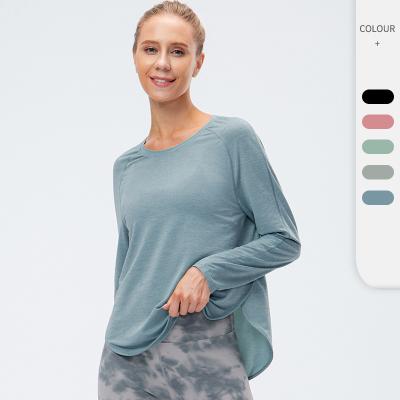 China New Anti-Wrinkle Technology Moisture-Wicking Loose-Fitting Polyester Training Quick-Dry T-Shirt For Women for sale