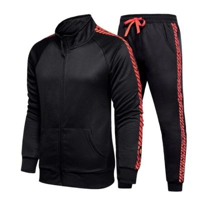 China Breathable High Quality Casual Sportswear Set Jogger Jacket+Pant 2 Pieces Sweat Suits For Men for sale