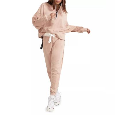 China 2 Pieces Good Quality QUICK DRY Tracksuit Sweater Set Tracksuit + Trach Panties 2 Pieces Sweatsuit For Women for sale