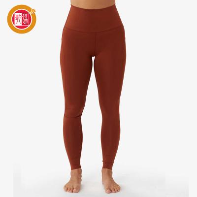 China Women's High Waist Fitness and Yoga Legging Simple Yoga Gaiters Breathable Yoga Pants Gaiters for sale