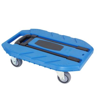 China Storage Intelligent Portable Platform Folding Cart 4-wheel Folding Cart Platform Cart for sale