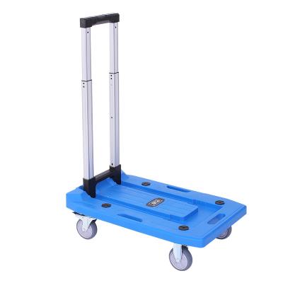 China Storage High quality hotel kitchens, airport freight transportation, folding large chassis, handcart wheels, foldable for sale