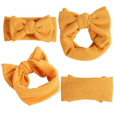 China New Hair Accessories Circle Soft Head Bow Headband Nylon Headbands For Kids for sale