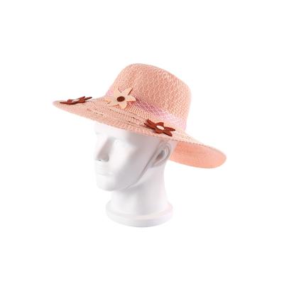 China Beach Summer Promotional Soft Ladies Wide Brim Sombrero Straw Panama Hat for sale