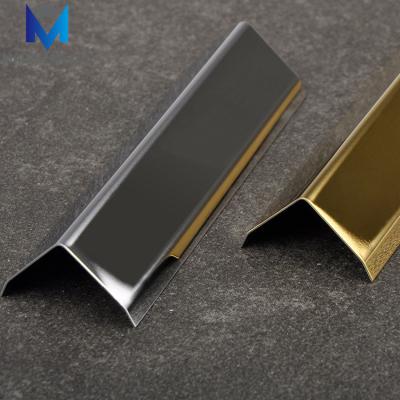 China Modern L-shaped anti-collision line 304 SUS 304 SUS edge strip corner protection metal corner strip wallpaper trim for sale