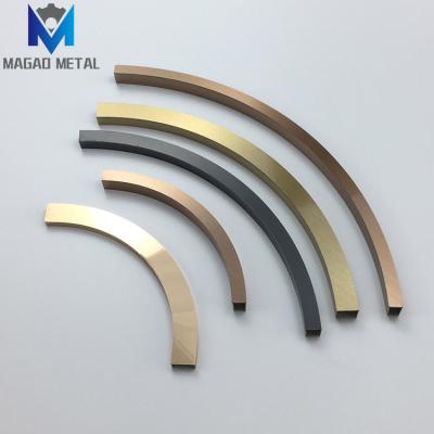 China Modern Custom Stainless Steel Curved Junction Panels For Ceiling Window Decoration Door Edge Trim for sale