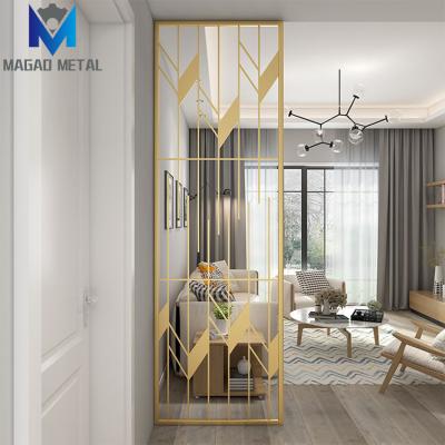 China Durable Creative House Decoration Metal Stainless Steel Screen Partition for sale