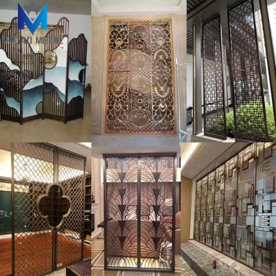 China Durable Luxurious Decorative Metal Screen Panels Wall For Exterior And Interior Room Divider for sale