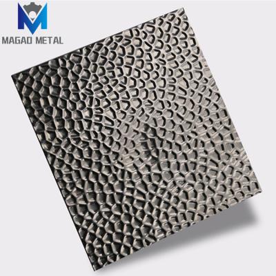 China Hotel Stainless Steel Honeycomb Panel Covering Wall Decoration Embossed Plate Sheet Exterior for sale