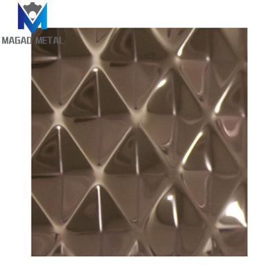 China Good Quality Hotel Ceiling Decoration 316l Stainless Steel Sheet Gold Water Ripple Panel for sale