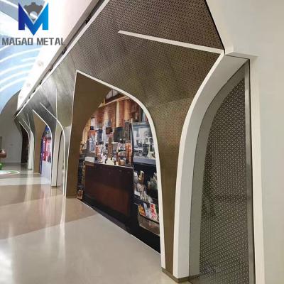 China Modern Waterproof Stainless Steel Wall Panels Decorate Indoor And Outdoor Curtain Wall Panels Design for sale