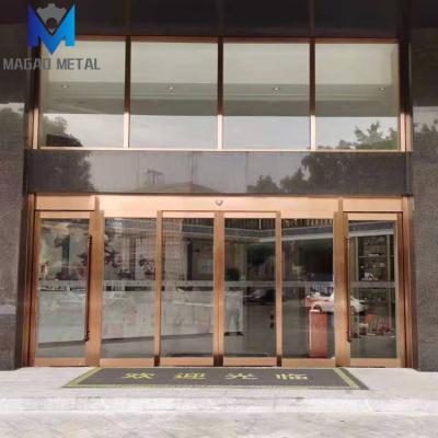 China Waterproof Modern Stainless Steel Push And Pull Plate Door Handle Window And Door Design For Exterior for sale