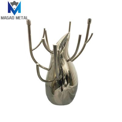 China Europe Polished Stainless Steel Craft Metal Sculpture For Home Interior Decor for sale