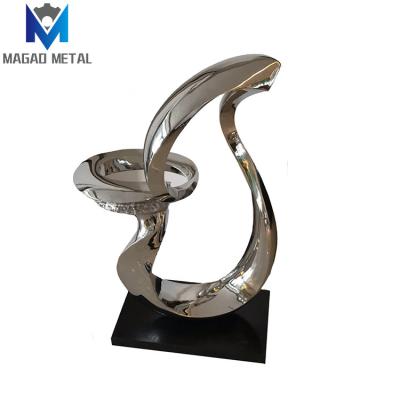 China Professional Custom Abstract Art Metal Sculpture Hotel Lobby From Europe Magao for sale