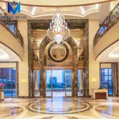 China Magao Art Metal Divider Screen Hotel lobby club design durable stainless steel partition decorative project for sale