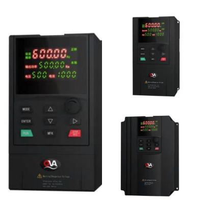 China VFD 83x122x166 Single Phase Three Phase Variable Inverter Variable Speed ​​Drive Inverter 220V 380V for sale