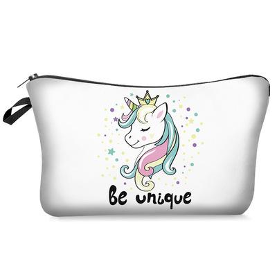 China Fashion Women Cosmetic Bag Multiple Pattern Fashion Storage Travel Pouch Portable Casual Toiletry Bags for sale