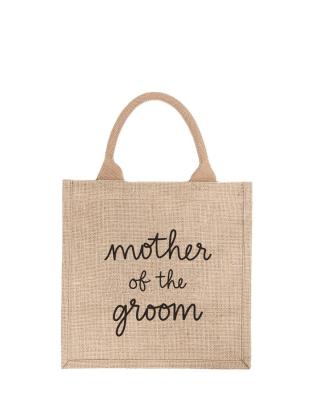 China Custom Printed Natural Burlap Bag Reusable Jute Tote Bag Eco Reusable Shopping Bag for sale