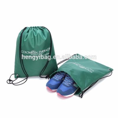 China Recycled Advertising Polyester Drawstring Bag Backpack High Capacity Custom Logo Printed OEM Drawstring Shopping Bag for sale