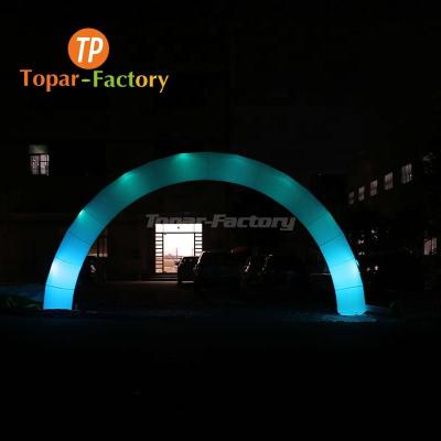 China Topar-factory china waterproof big advertising led outdoor christmas arch inflatable christmas decorations on sale for sale