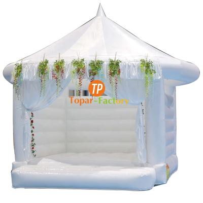 China Environmental Protection Adults Commercial Kids Inflatable Castle Bounce White Wedding Bouncy House For Sale for sale