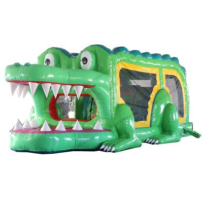 China Environmental Protection Entertainment Crocodile Bouncer Commercial Kids Inflatable Slide For Sale for sale