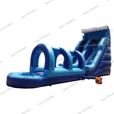 China Environmental Protection Large Commercial Entertainment Pool Park Inflatable Slide Water For Kids for sale