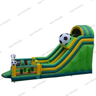 China Environmental Protection China Football Game Inflatable Big Dry Surf Customized Slides For Kids for sale