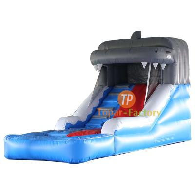 China Inflatable Environmental Protection Amusement Commercial Grade Shark Wate Backyard Inflatable Slide For Kids for sale