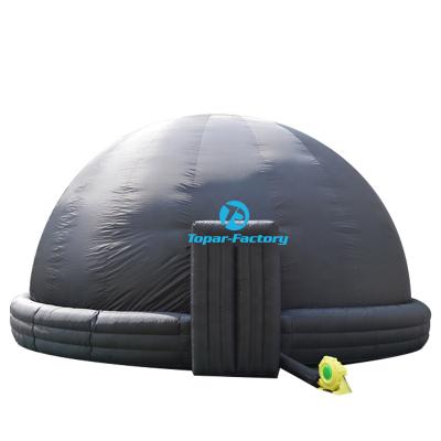 China 100% blackout China 8m inflatable planetarium dome, inflatable projection planetarium tent for sale for sale