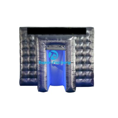 China Environmental Protection Wholesale Photobooth Wedding Led Black Inflatable 360 ​​Photo Booth On Sale for sale