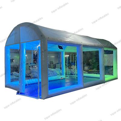 China Hot Selling Environmental Protection Transparent Swimming Pool Cover Waterproof Inflatable Tent For Sale for sale