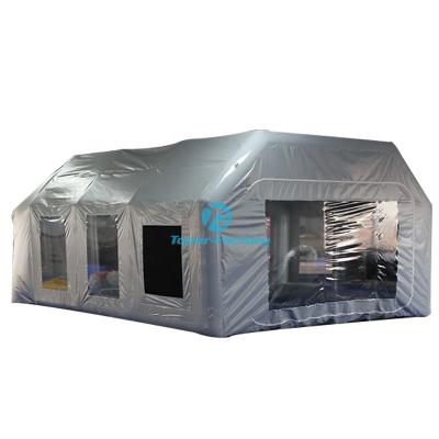 China Environmental protection factory giant inflatable car wash hold spray paint tent clear tent for sale for sale