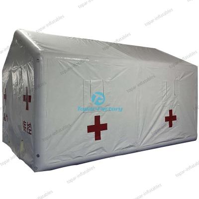 China Portable Tight Inflatable Hospital Inflatable Army Tent Rescue Environmental Protection Air Medical Tent for sale